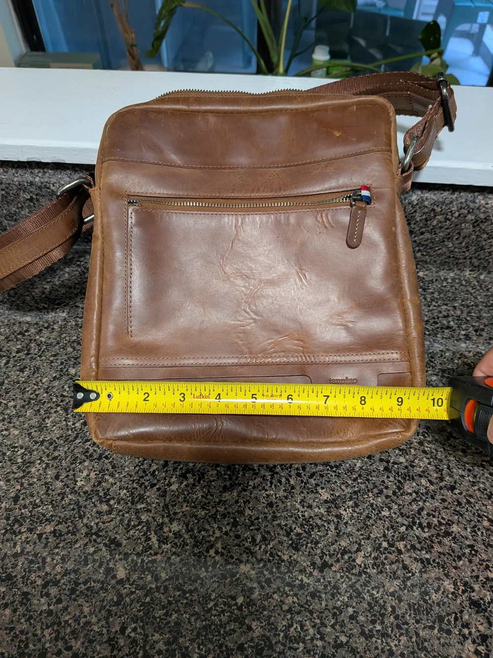 Men's Brown Leather Crossbody Bag - Classic Everyday Carry